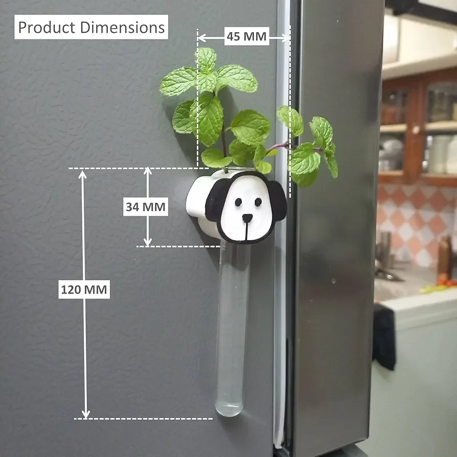 Dog Magnetic Planter for Wall or Fridge - Perfect for Small Plants image 2