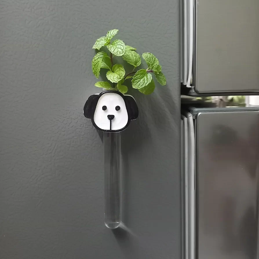 Dog Magnetic Planter for Wall or Fridge - Perfect for Small Plants